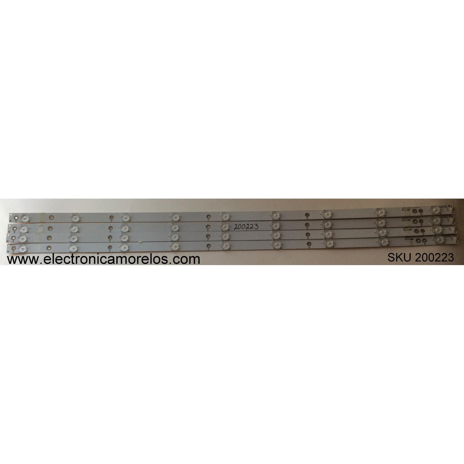 KIT DE LED PARA TV / PHILIPS TPT400LA-J6PE1 REV:SC1M / 01J26-2 17.8*798*1.0 / GJ-DLEDII P5-400-D409-V7 / MODELO 40PFT5300/12